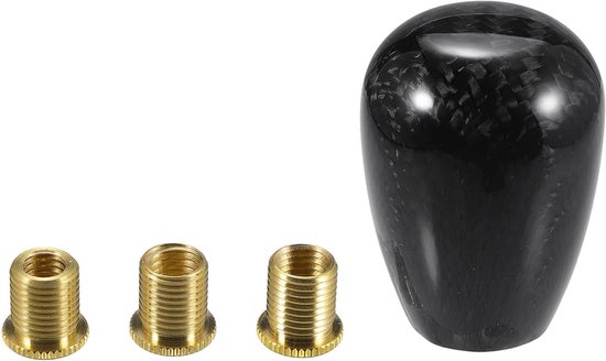 Versnellingspookknop Auto - Schakelknop Hars - Rijervaring Verbeteren - Universele Pasvorm Adapters - 5.6cm Diameter - Zwart van Merkloos