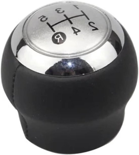 Versnellingspookknop Auto - Schakelknop Pook - Comfortabel Rijden - Directe Vervanging - 5 Versnellingen - Zilver