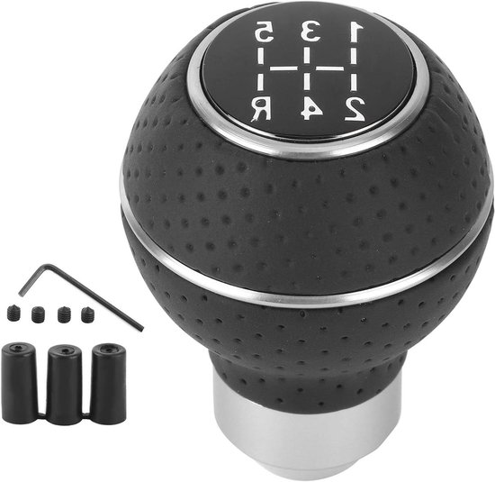 Versnellingspookknop Auto - Schakelpook Hoes - Handmatig Schakelen - Universele Pasvorm - 55x85mm - Zwart van Merkloos