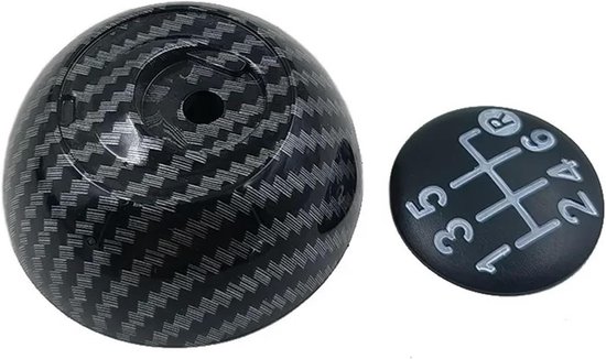Versnellingspookknop Dop - Pookhoes Stick - Auto Interieur Tuning - Specifiek Model Pasvorm - 6 Versnellingen - Carbon Look