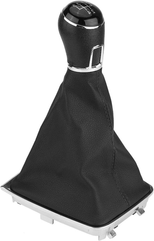 Versnellingspookknop met Legging - Schakelknop Auto - Auto Interieur - Directe Pasvorm - 5 Versnellingen - Zwart van Merkloos