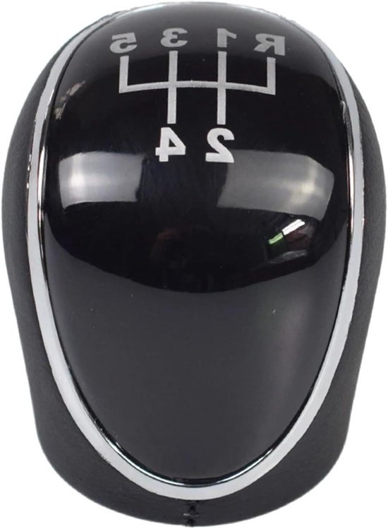 Versnellingspookknop - Pookknop hoofd - Auto interieur - Comfortabel gevoel - 5 versnellingen - Zwart