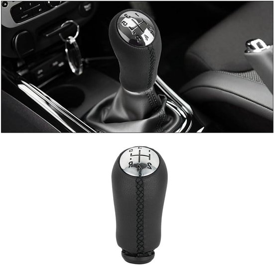 Versnellingspookknop - Schakelhendel grip - Comfortabel schakelen - Ergonomisch R-vormig ontwerp - 10.5 cm lengte - Zwart van Merkloos