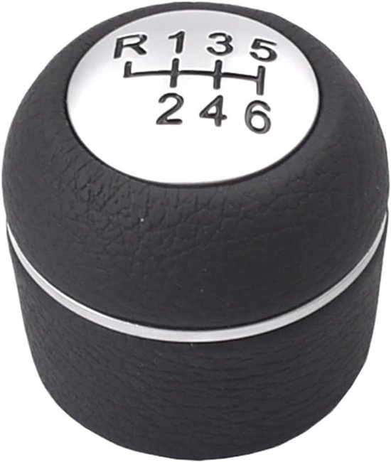Versnellingspookknop - Schakelhendel Pook - Comfortabel Rijden - Duurzaam ABS PU Leer - 6 cm Hoogte - Zwart