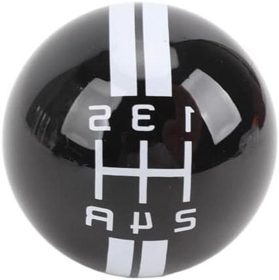 Versnellingspookknop - Schakelknop Auto - Comfortabel Rijden - 5 Versnellingen Zichtbaar - 3 Adapters - Zwart Wit