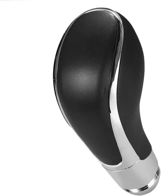 Versnellingspookknop - Schakelpook Hoofd - Auto Rijervaring - Ergonomisch R-ontwerp - Standaard Maat - Zwart Zilver