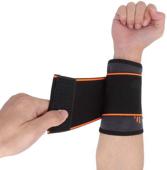 Verstelbare polsbandage, polsbandages met klittenbandsluiting als polssteun voor links, rechts en polsbeschermer, polswrap voor pols, gym, werk
