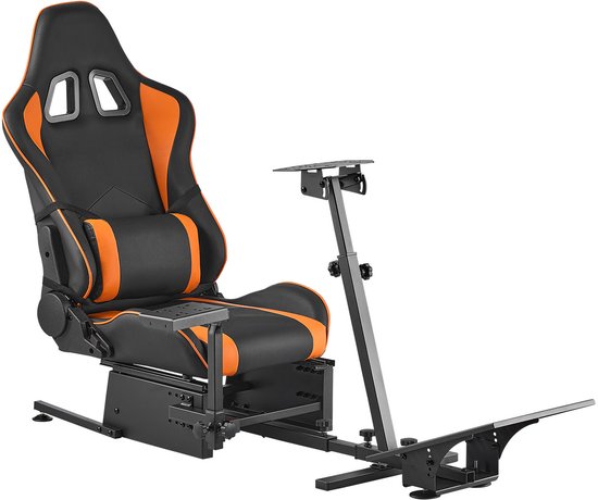 Verstelbare Racestuurstandaard, Stevige Simulator Cockpit Stuurwielhouder, Compatibel met Logitech G25, G27, G29, G920, G923, Thrustmaster T300rs, TX F458, T500rs, T3pa-Pro (F1/GT) en Csr-Pedalen van Merkloos