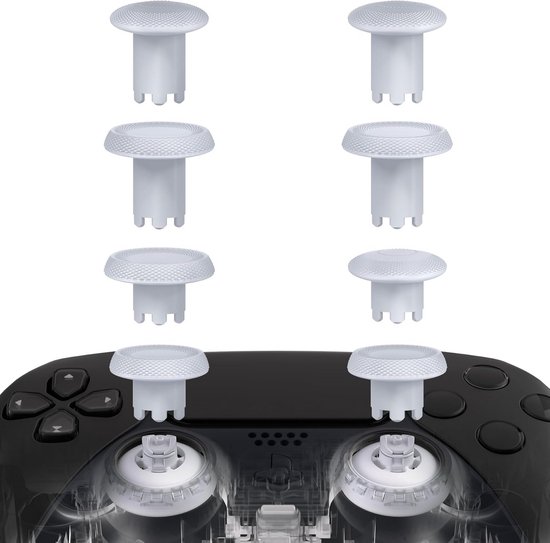 Verstelbare Thumbsticks Set voor PS5 en PS4 Controllers - 4 Hoogtes en Verschillende Oppervlakken van Merkloos