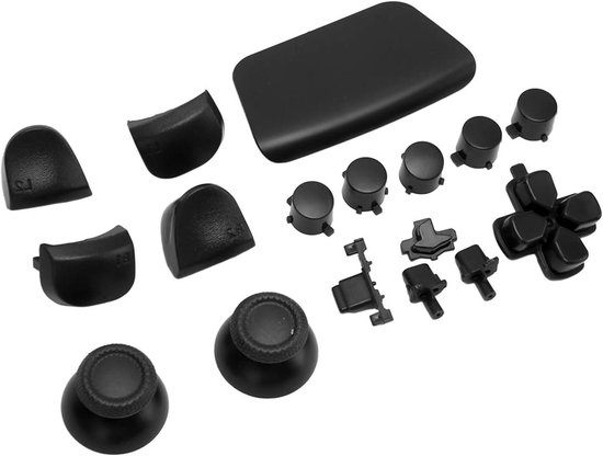 Vervangende Controller Knoppen - Gamepad Knoppen Set - Game Ervaring Verbeteren - 16-delige Set - 20 g - Zwart van Merkloos
