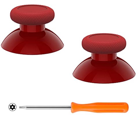 Vervangende Duimstokken - Analoge Sticks - Controller Personaliseren - Perfecte Pasvorm - 2 Stuks - Crimson Rood