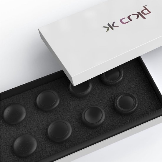 Vervangende Joystick Knoppen voor Gaming Handhelds - 8 Stuks Zwart van Merkloos