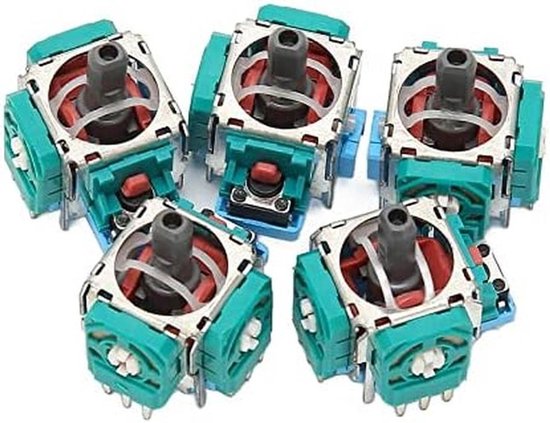 Vervangende Joystick Modules - Analoge Stick Controllers - Gamepad Reparatie - Compact en Precisie Ontwerp - 5 stuks - Zwart van Merkloos