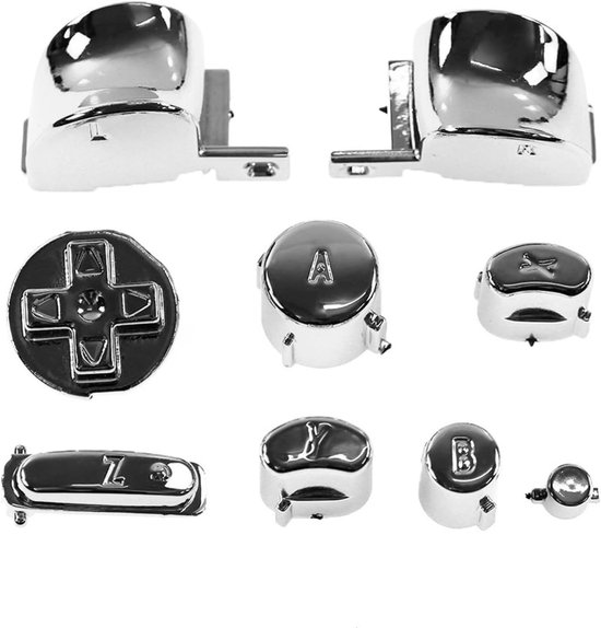 Vervangende Knoppen - Gamecube Knoppen - Controller Personaliseren - Precisie Gesneden - 1 Set - Paars Groen Rood Blauw Goud Zilver