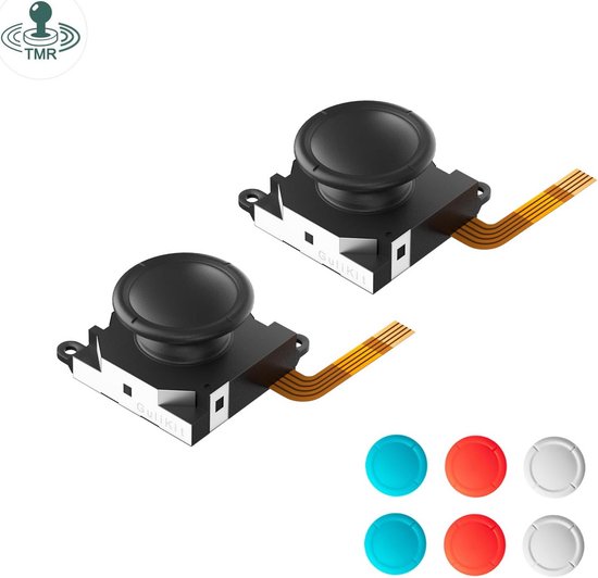 Vervangende TMR Joysticks voor Nintendo Switch JoyCon - Geen Drift Joystick Reparatie Set van Merkloos