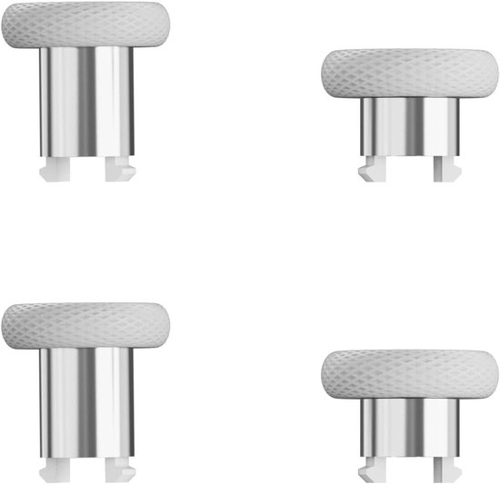 Verwisselbare Duimsticks - Joystick Caps - Gaming Controller Aanpassen - 2 Hoogtes Inbegrepen - 4 Stuks - Wit