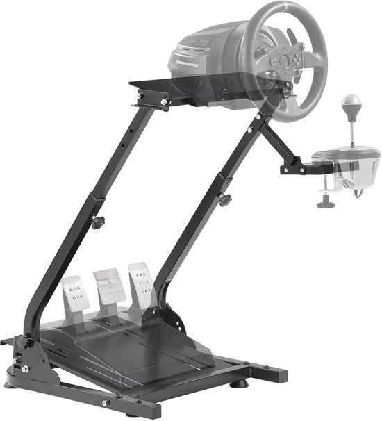VEVOR - Game Racing Simulator - Stuurwiel - Stand Verstelbaar Voor Logitech - G25 G27 - G29 - G920 - T128 - T500RS - Wiel Stand – Opvouwbaar - Het wiel, de shifter en de pedalen zijn NIET inbegrepen. van Merkloos