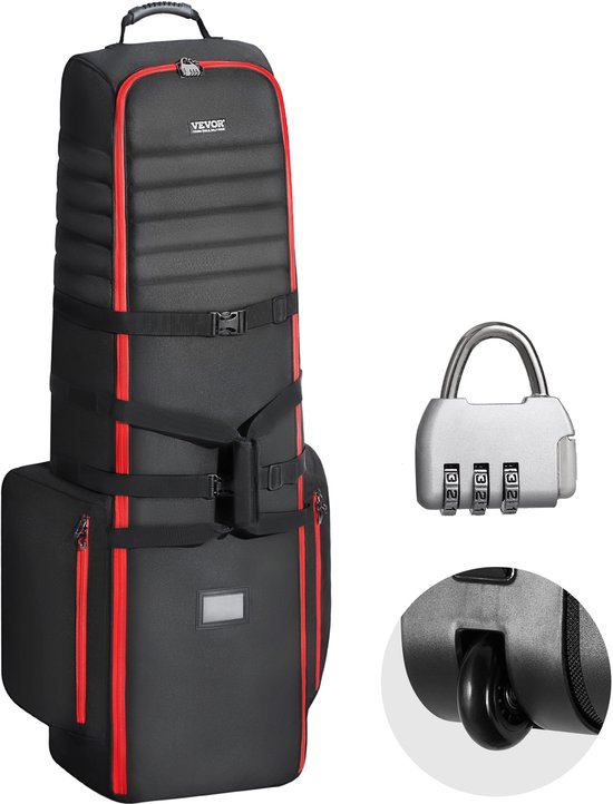 VEVOR Golfreistas Golfbagage met Wielen 1800D Oxford Golfclubtas van Vevor