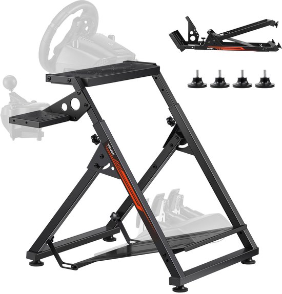 VEVOR Stuurwielstandaard Verstelbare Simulatorstandaard voor G923/G920/G29/27 Compact van Merkloos