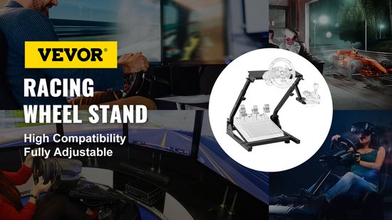 Vevor - Wheel stand - racestuur standaard houder - race cockpit - logitech G25 G27 G29 - thrustmaster - fanatec van Vevor