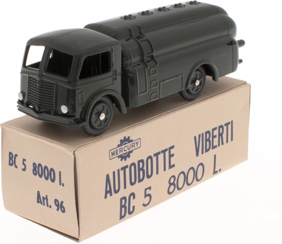 Viberti BC 5 tankwagen 8000 l. (zwart) Die cast Mercury Model Cars, 1:48 scale, for collectors, not suitable for children under 14 years van MERCURY