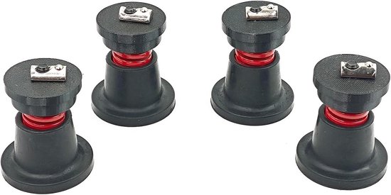 Vibratie Isolator Set - Schokdempers Rig - Sim Racing Ervaring - Verhoogt Tactiele Feedback - 4 Stuks - Zwart