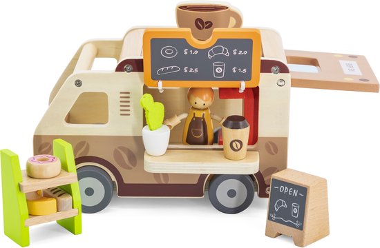 Viga Toys Speelgoedvoertuig Koffie Truck van Viga