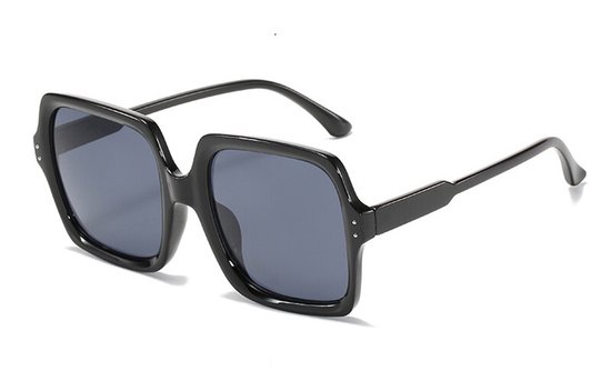 Vintage Square Zonnebril | Zwart / Black | Fashion Favorite van Vintage