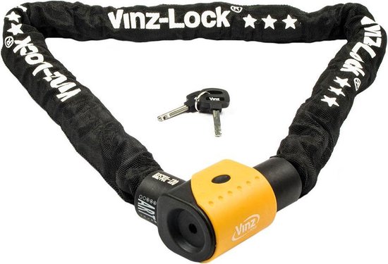 VINZ Jannu ART 3 Kettingslot / Scooterslot - 100 cm (Keuze ANWB Slotentest) van VINZ