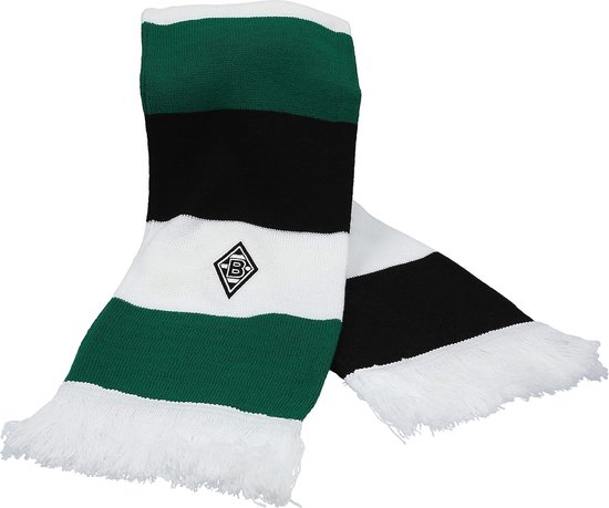 Voetbal Sjaal - Supporter Sjaal - Wedstrijd Bezoeken - Met Club Embleem - 17x150cm - Groen Wit Zwart