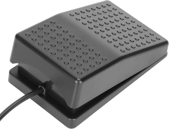 Voetpedaal Controller - USB Voetschakelaar Pedaal - Handen Vrij Werken - Programmeerbaar Toetsenbord Muis - 2 meter kabel - Zwart van Merkloos