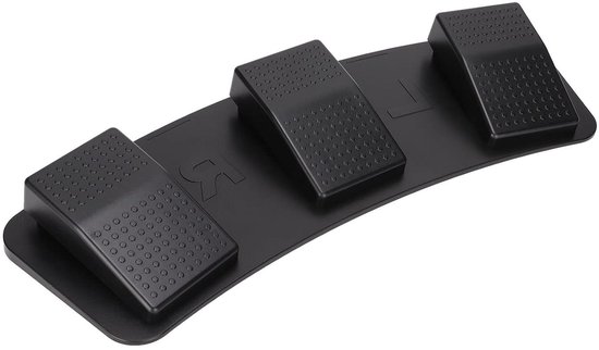 Voetpedaal Schakelaar - Drie Pedaal - Automatisering Taken - Ergonomisch Ontwerp - 40x16x6 cm - Zwart