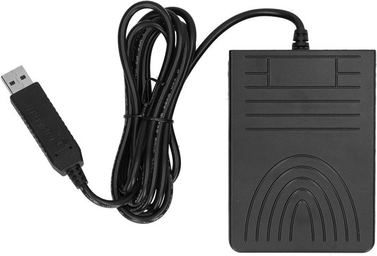 Voetpedaalschakelaar - USB controller - Computer bediening - Draagbaar ontwerp - 13 x 4 x 13 cm - Zwart