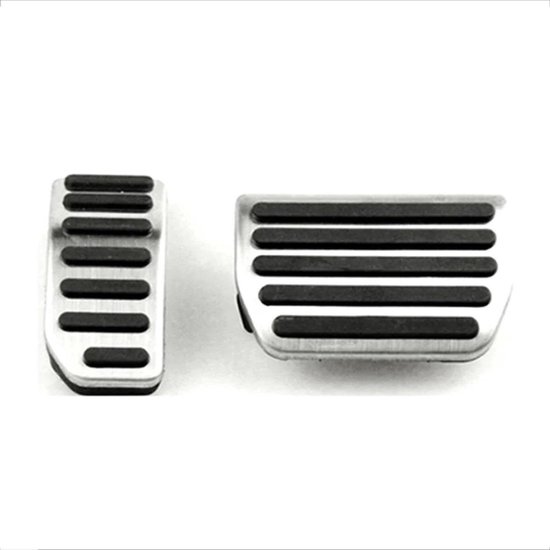 Voetpedalen Set - Auto Pedaalhoezen - Veiliger Rijden - Antislip Rubber - Voor XC60 2016 - Zilver