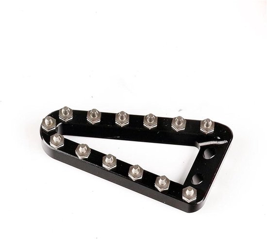 Voetsteunpedaal Motor - Remhendel Stapplaat - Verbeter Rijervaring - Antislip Grip - 68 Mm - Zwart
