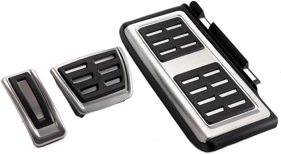 Voetsteunpedalen Set - Pedaalhoezen Auto - Interieur Upgrade - Eenvoudige Installatie - 3 stuks - Zwart