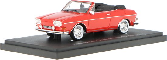 Volkswagen 411 L Karmann Cabriolet Prototype AutoCult Modelauto 1:43 1960 60073 Schaalmodel van Volkswagen