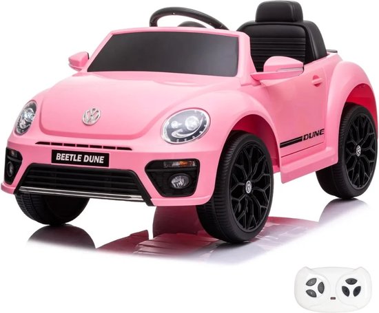 Volkswagen Beetle - Elektrische Kinderauto 12V - 1 tot 4 jaar - Roze van Volkswagen