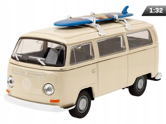 Volkswagen Bus T2 1972 Modelauto 1:32 - Crème van Merkloos