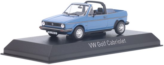 Volkswagen Golf Cabriolet 1982 Monaco Blauw - Model 1/43 - Norev van Merkloos