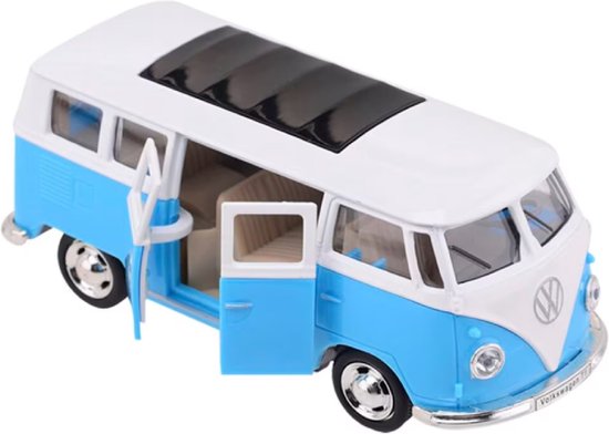 Volkswagen T1 Die-cast busje blauw- schaal 1:38 - Metaal van Volkswagen