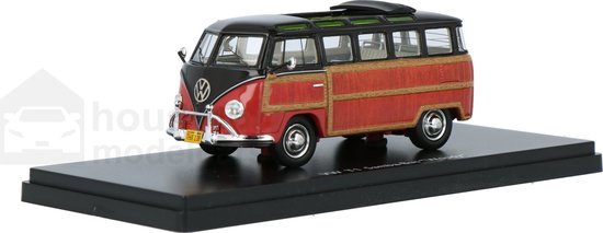 Volkswagen T1 Samba-Bus Woody Schuco Pro.R43 Modelauto 1:43 450894300 Schaalmodel van Volkswagen