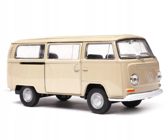 Volkswagen T2 Bus 1972 Modelauto Schaal 1:34 Welly Nex Crème van Welly Nex