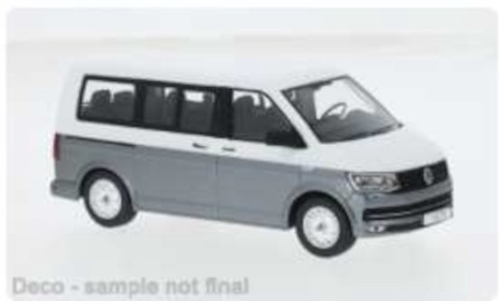 Volkswagen T6 Multivan Wit Grijs Modelauto 1/43 Ixo Models van Merkloos