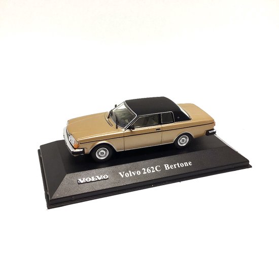 VOLVO 262C - Bertone - goud metallic - 1:43 - Ed Atlas #10 - Modelauto - Schaalmodel - Modelauto - Miniatuurauto - Miniatuur autos van Volvo