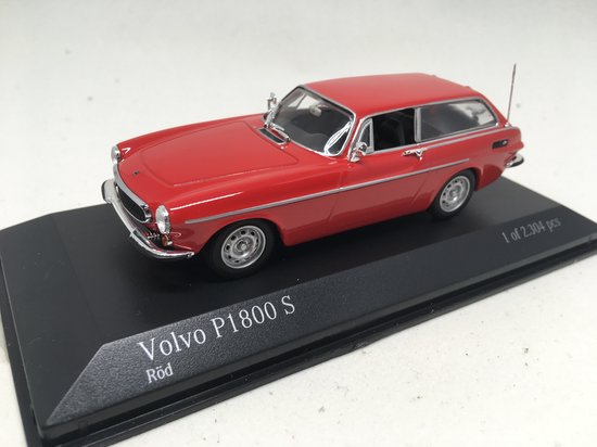 VOLVO P1800 ES - 1:43 - Rood - Minichamps - Modelauto - Schaalmodel - Modelauto - Miniatuurauto - Miniatuur autos van Volvo