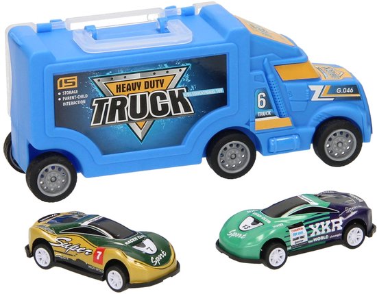 Vrachtwagen met 2 Auto's van Green Toys
