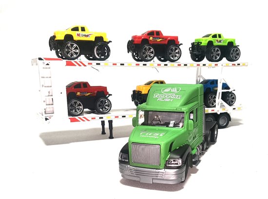vrachtwagen speelgoed vrachtwagen vrachtauto Grote Autotransporter Vrachtwagens truck van Merkloos