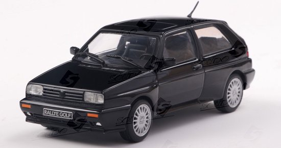 VW Golf III '89, zwart Solido schaal 1:43 van Merkloos