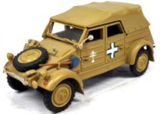 VW kubel 82 dicht "1941 Afrika Korps "Erwin Rommel" 1:43 van DeAgostini